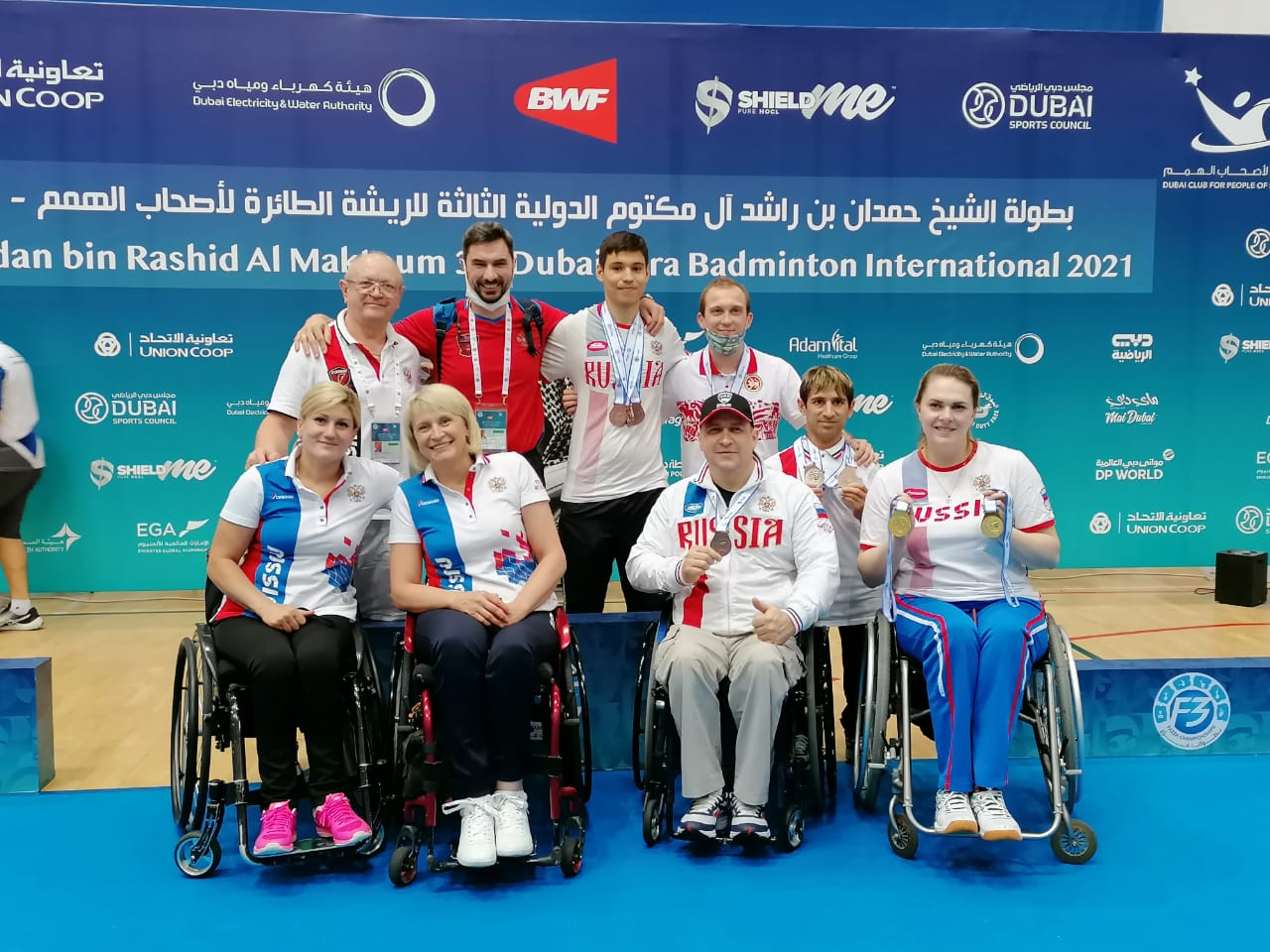 2 золотые, 1 серебряную и 5 бронзовых медалей завоевала сборная России по парабадминтону на «3rd Fazza - Dubai Para Badminton International 2021»