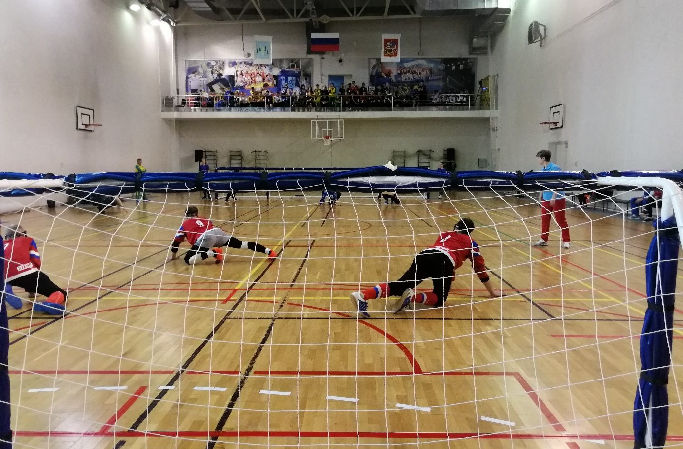 В Раменском во Дворце спорта «Борисоглебский»  проходят игры первенства России по голболу спорту слепых