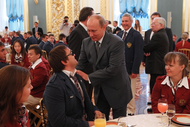 Президент России Владимир Путин встретился в Кремле с членами  паралимпийской сборной команды России