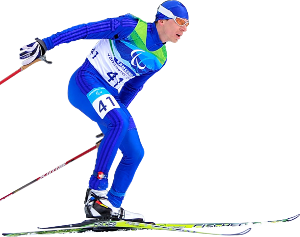 Российский биатлонист с нарушением зрения Н. Полухин занял второе место в мужской спринтерской биатлонной гонке на XI Паралимпийских зимних играх 2014 в г. Сочи