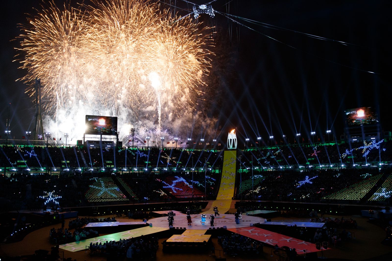 Делегация российских спортсменов и персонала спортсменов приняла участие в  церемонии закрытия XII Паралимпийских зимних игр 2018 года в г. Пхенчхан (Республика Корея)