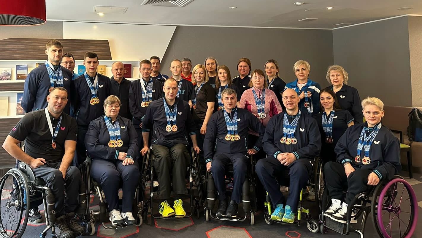 Российские паралимпийцы завоевали в Астане 13 золотых, 8 серебряных и 9 бронзовых медалей на международных соревнованиях по настольному теннису