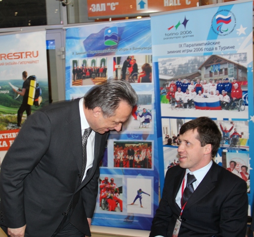 На ВВЦ  состоялось торжественное открытие выставки Минспорттуризма России «Спорт – 12»,  в рамках  которой размещена выставка Паралимпийского комитета России