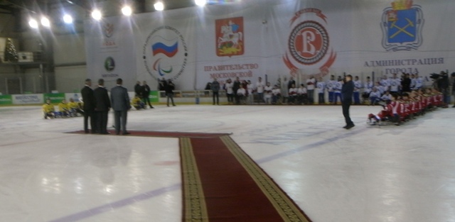 В  Ледовом дворце  «Витязь» города Подольска  состоялась Церемония открытия II Международного турнира по хоккею - следж