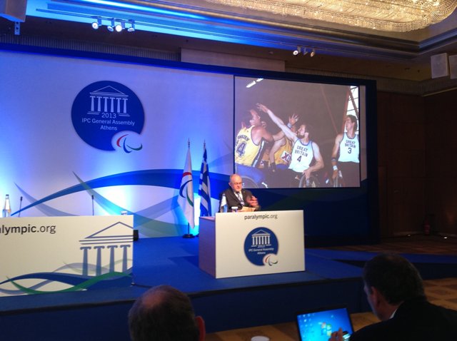 В. П. Лукин  и П. А. Рожков в г. Афинах (Греция) приняли участие в Конференции Международного паралимпийского комитета