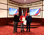 Министр спорта РФ М.В. Дегтярев, Губернатор Московской области А.Ю. Воробьев, президент ПКР П.А. Рожков встретились с подмосковной командой по итогам выступления на зимнем Кубке Защитников Отечества