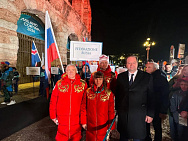 Посол РФ в Италии А.В. Парамонов встретился с Паралимпийской делегацией РФ во главе с президентом ПКР П.А. Рожковым в преддверии открытия Паралимпийских игр