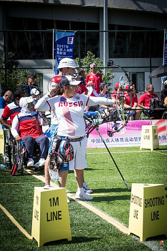 Россияне выиграли  золотую, серебряную и бронзовую медали  по итогам третьего дня чемпионата мира по стрельбе из лука спорта лиц с ПОДА в Китае 