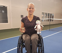 Подмосковная спортсменка Виктория Львова завоевала две золотые медали на международных соревнованиях по теннису на колясках в Швеции