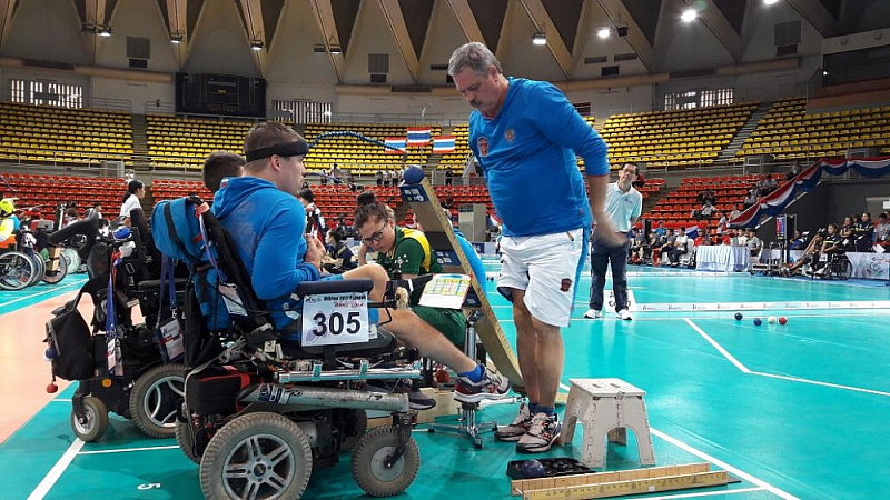 Россиянин Михаил Васильев стал серебряным призером крупного международного турнира по бочча в Таиланде Россиянин Михаил Васильев стал серебряным призером крупного международного турнира по бочча в Таиланде