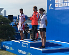 Анна Плотникова и Александр Ялчик завоевали серебряные медали на I этапе мировой серии по паратриатлону в Японии
