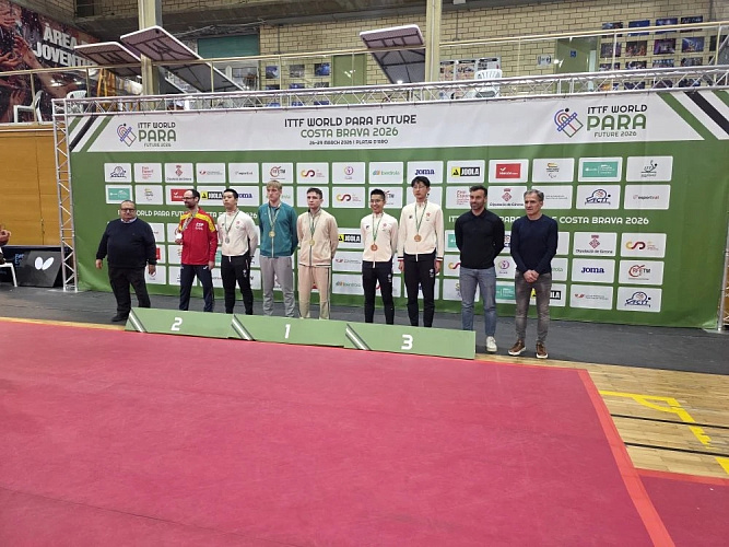 5 медалей завоевали российские паралимпийцы на международных соревнованиях по настольному теннису в Испании