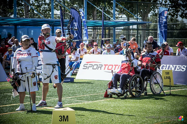 Россияне выиграли  золотую, серебряную и бронзовую медали  по итогам третьего дня чемпионата мира по стрельбе из лука спорта лиц с ПОДА в Китае 