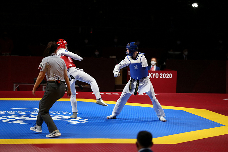 П.А. Рожков, А.А. Строкин в 9-й соревновательный день XVI Паралимпийских летних игр в Токио посетили соревнования по паратхэквондо и полуфинальный матч по волейболу сидя между мужской командой ПКР и сборной Бразилии