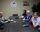 В офисе ПКР состоялась рабочая встреча президента ПКР П.А. Рожкова и генерального секретаря Федерации водных видов спорта Р.И. Габдуллина