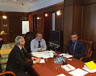 П.А. Рожков в офисе Фонда социального страхования Российской Федерации встретился с председателем Фонда А.С. Кигимом