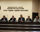 Президент ПКР П.А. Рожков в Подмосковье на федеральных тренировочных базах Минспорта России встретился со сборными командами России по легкой атлетике и плаванию в преддверии чемпионатов мира