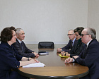П.А. Рожков в офисе ПКР встретился с президентом Всероссийского общества слепых В.В. Сипкиным