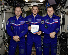 Российские члены экипажа Международной космической станции поздравили ПКР с 30-летием