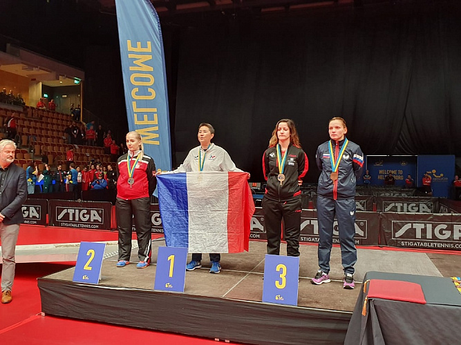 2 золотые и 6 бронзовых медалей завоевала сборная команда России по итогу личных соревнований чемпионата Европы по настольному теннису спорта лиц с ПОДА и ИН в Швеции