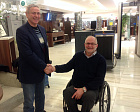 П.А. Рожков в аэропорту «Шереметьево» встретил президента Международного паралимпийского комитета сэра Филипа Крэйвена