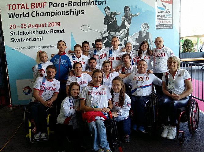 Сборная команда России по парабадминтону завоевала бронзовую медаль на чемпионате мира в Швейцарии