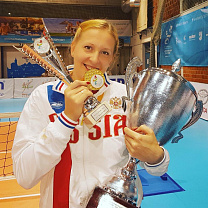 #тренимвместе с чемпионкой мира по волейболу сидя Юлией Медниковой