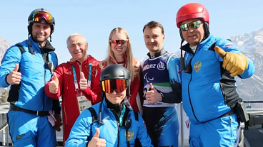 Поздравление паралимпийской сборной России по итогам XIV Паралимпийских зимних игр от главы ЦСП Р.С. Гришина