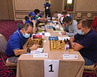 Сборная России возглавляет турнирную таблицу после 4 тура 16 Всемирной Олимпиады IBCA по шахматам, проходящей в Греции