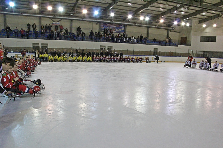 В г. Подольске (Московская область) в Ледовом дворце "Витязь" состоялась торжественная церемония закрытия  IV Международного турнира по хоккею-следж