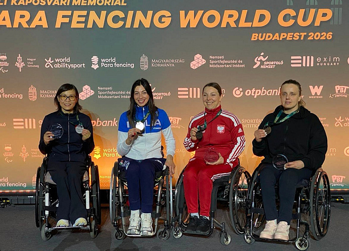 2 бронзовые медали завоевали российские паралимпийцы на этапе Кубка мира по фехтованию на колясках в Венгрии