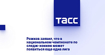 ТАСС: Рожков заявил, что в национальном чемпионате по следж-хоккею может появиться еще одна лига