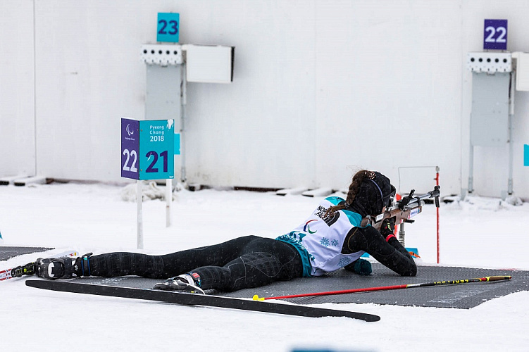 П.А. Рожков, И.А. Громова приняли участие в просмотре соревнований седьмого соревновательного дня Паралимпиады по биатлону спорта лиц с поражением опорно-двигательного аппарата и спорта слепых