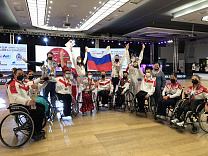 Сборная команда России завоевала 7 золотых, 5 серебряных и 3 бронзовые медали на Кубке мира по танцам на колясках в Италии