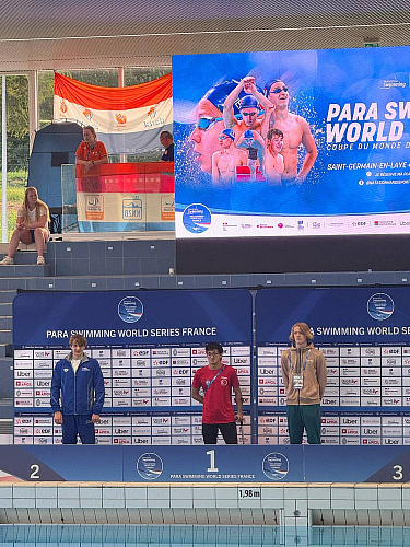9 медалей завоевали российские паралимпийцы на этапе мировой серии Международного паралимпийского комитета по плаванию во Франции 9 медалей завоевали российские паралимпийцы на этапе мировой серии Международного паралимпийского комитета по плаванию во Франции