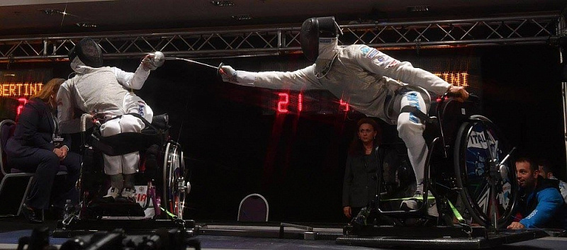 Сборная команда России по фехтованию на колясках завоевала 4 золотые, 5 серебряных и 10 бронзовых медалей по итогам четырех дней чемпионата мира в Италии Сборная команда России по фехтованию на колясках завоевала 4 золотые, 5 серебряных и 10 бронзовых медалей по итогам четырех дней чемпионата мира в Италии