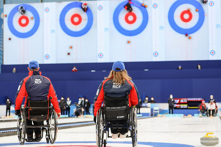 Сборная России по керлингу на колясках одержала 4 победы и потерпела 1 поражение по итогам 3-х дней чемпионата мира в Пекине