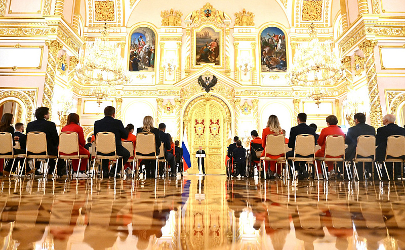 Церемония вручения государственных наград победителям ХVII Паралимпийских летних игр