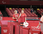 П.А. Рожков, А.А. Строкин посетили финалы личных соревнований по настольному теннису и матч группового этапа между женской командой ПКР по волейболу сидя и сборной Китая