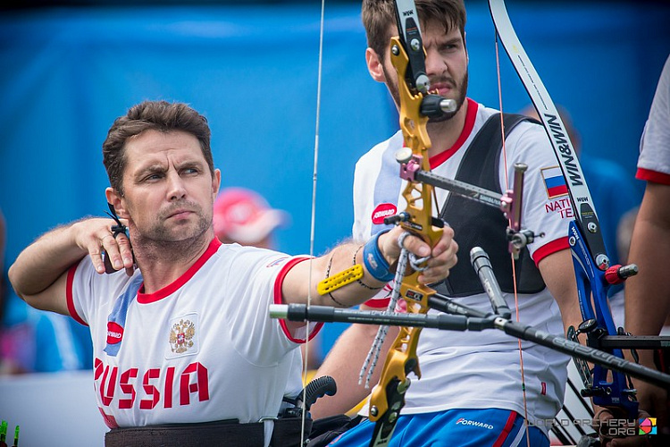 Россияне выиграли  золотую, серебряную и бронзовую медали  по итогам третьего дня чемпионата мира по стрельбе из лука спорта лиц с ПОДА в Китае 
