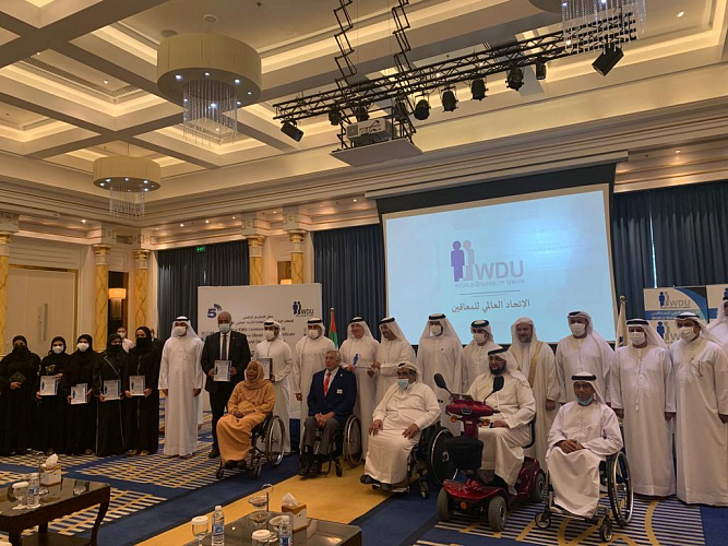 П.А. Рожков в г. Шарджа (ОАЭ) принял участие в церемонии награждения Всемирного союза инвалидов (World Disability Union-WDU)