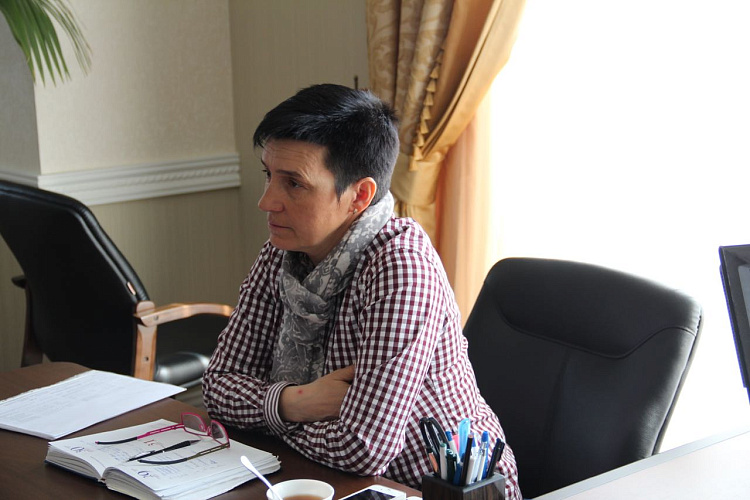 П.А. Рожков в Доме паралимпийского спорта провел рабочую встречу со старшим тренером сборной команды России по лыжным гонкам и биатлону спорта лиц с ПОДА И.А. Громовой