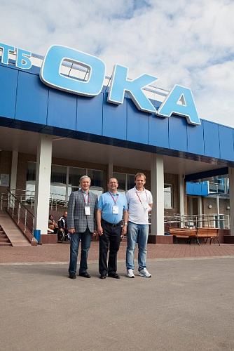 П. А. Рожков, И. А. Сидоркин ознакомили исполнительного директора МПК   Хавьера Гонсалеса со спортивными объектами РУТБ "ОКА" в г. Алексине (Тульская область)