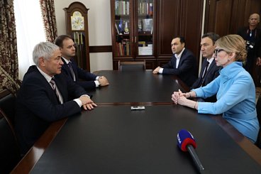 Президент ПКР П.А. Рожков встретился с Председателем Парламента Кабардино-Балкарской Республики Т.Б. Егоровой