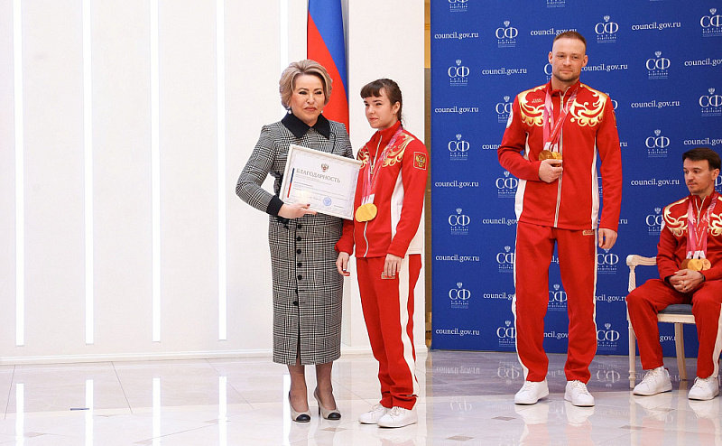 В. Матвиенко: Продолжим добиваться восстановления полноценного участия российских спортсменов во всех международных соревнованиях