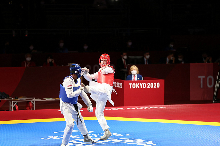 П.А. Рожков, А.А. Строкин в 9-й соревновательный день XVI Паралимпийских летних игр в Токио посетили соревнования по паратхэквондо и полуфинальный матч по волейболу сидя между мужской командой ПКР и сборной Бразилии