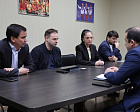 В офисе ПКР состоялась встреча председателя Исполкома, первого вице-президента ПКР А.О. Торопчина с Первым секретарем посольства Республики Узбекистан в Российской Федерации Ф.Ф. Абдурахмановым