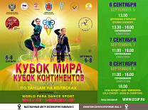 С 6 по 8 сентября в г. Санкт-Петербурге проходит Кубок мира – Кубок Континентов по танцам на колясках