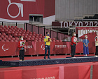 П.А. Рожков, А.А. Строкин в 6-й соревновательный день XVI Паралимпийских летних игр в г. Токио посетили соревнования по настольному теннису, конному спорту и легкой атлетике