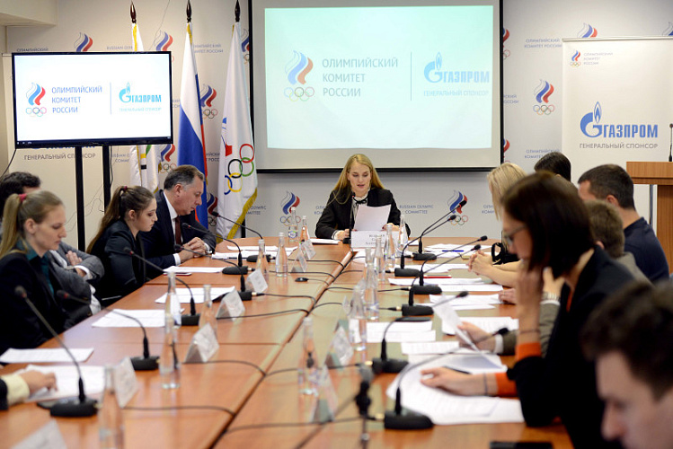 А.А. Строкин в офисе ОКР принял участие в заседании комиссии спортсменов Олимпийского комитета России под руководством С.А. Великой